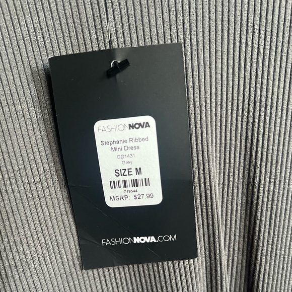 “Stephanie Ribbed Mini Dress” - Picture 4 of 4